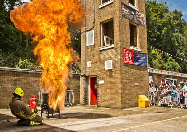 A chip pan demo. Picture: Eddie Howland