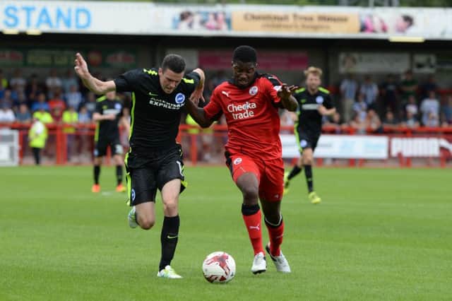 Andre Blackman. Crawley Town FC. Picture by Phil Westlake