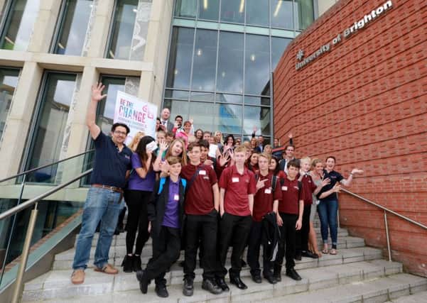 School students celebrate their success at the Be the Change Awards Ceremony in Hastings