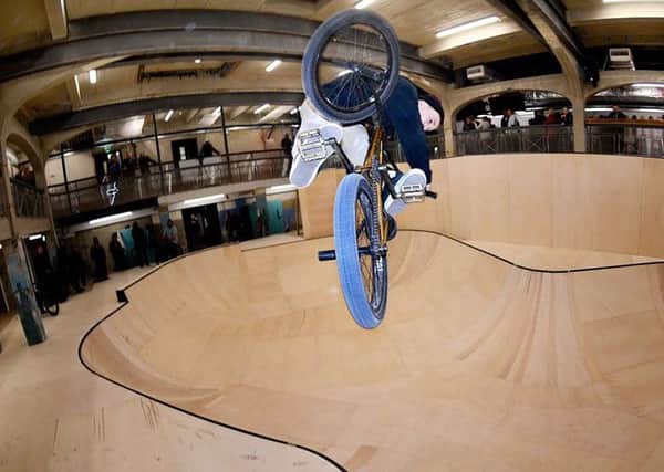 BMX rider Dan Lacey at The Source park