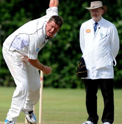 Cricket Southwater (bowling) v Seaford. Danny Humpheys. Pic Steve Robards  SR1621837 SUS-160718-160458001
