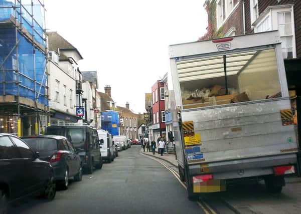A serial problem in Rye is motorists parking irresponsibly and blocking up the town centre