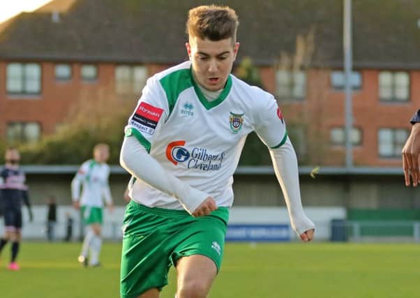 Ollie Pearce was among Bognor's scorers at Chi City / Picture by Tim Hale