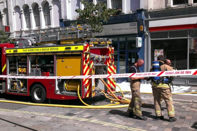 The fire was started in a refrigeration unit. Picture by Justin Lycett SUS-160719-141713001