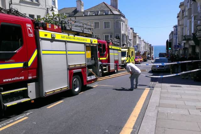 Firefighters from Hastings and Bexhill tackled the fire. Picture by Justin Lycett SUS-160719-141728001