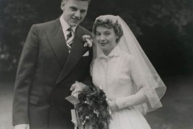 John and Pauline Blair on their wedding day, July 28, 1956
