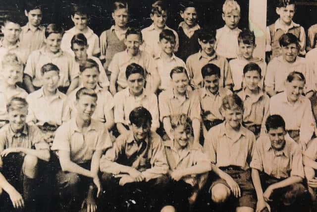 Bob Drabble's schoolmates at Lancastrian Secondary School in 1949