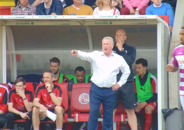 Crawley v Barnet Reds' head coach Dermot Drummy. Picture by Dylan Boorer SUS-160805-110756002