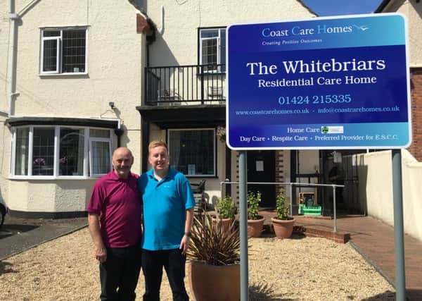 Coast Home Care (Whitebriars) owner Kevin Dewhurst and manager Bill