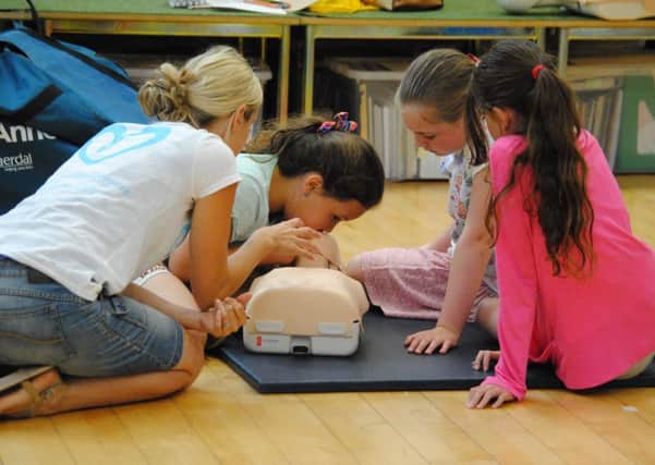 Children at West Chiltington School learn to save lives SUS-160721-161618001