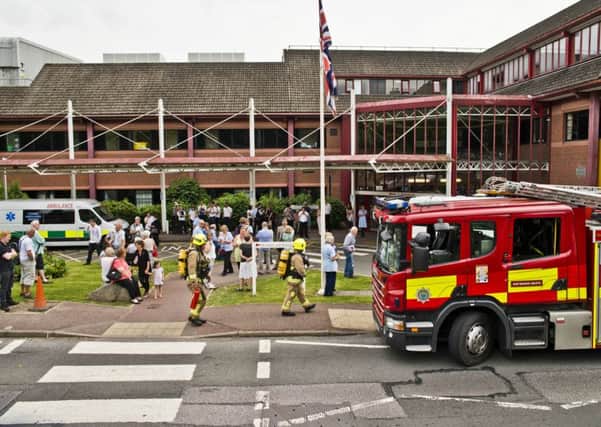 Princess Royal Hospital  evacuated after fire.
