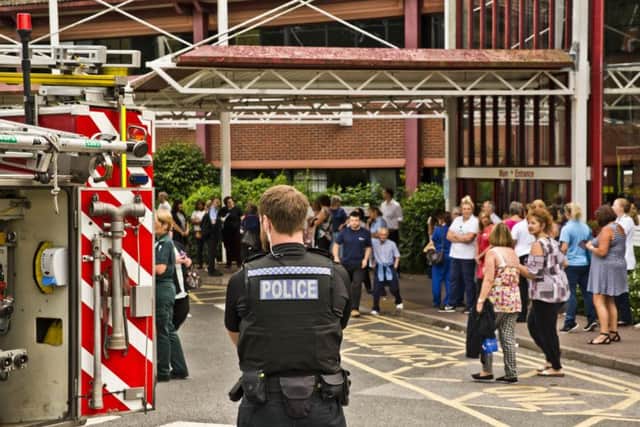 Princess Royal Hospital  evacuated after fire.