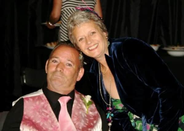Sally Slugg was chosen as one of the British Airways i360 Sussex Community Champions in a competition run by Sussex Newspapers. Sally was nominated by her step-son, Jason. Sally cares for Jasons father, Barry (pictures with her) - submitted