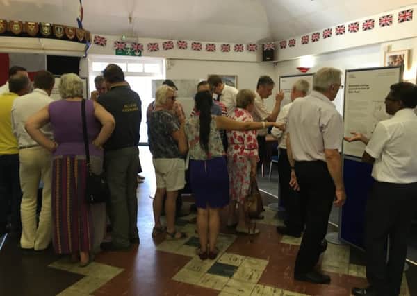 In total 285 people turned out for the exhibition for proposals for 250 homes off Sefter Road