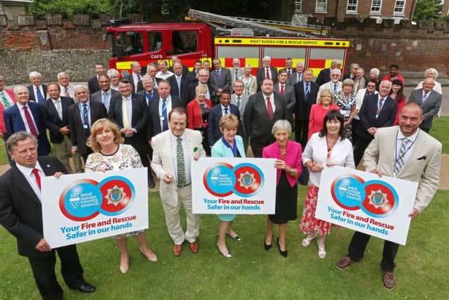 Safer in Our Hands launch outside County Hall in Chichester on Friday July 22 SUS-160722-170906001