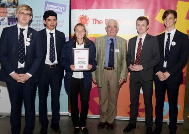 The winning students from Hurstpierpoint College