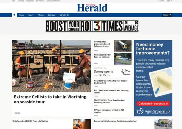 Our new-look Worthing Herald website