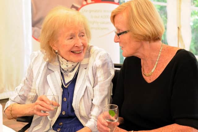 Lady Herries who started the care trust with Penny Myerscough who has been working for the organization for more than 34 years. Picture: Kate Shemilt