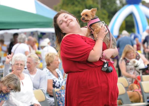 Stephanie Barnett with Cherry in the dog show. Pictures: Kevin Shaw krs0171