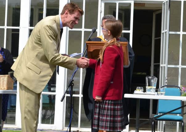 Former pupil Captain Nick Cooke-Priest returns to Great Ballard for speech day