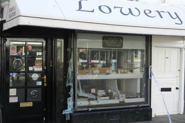 Break-in Lowery Jewellers, North Street, Chichester.