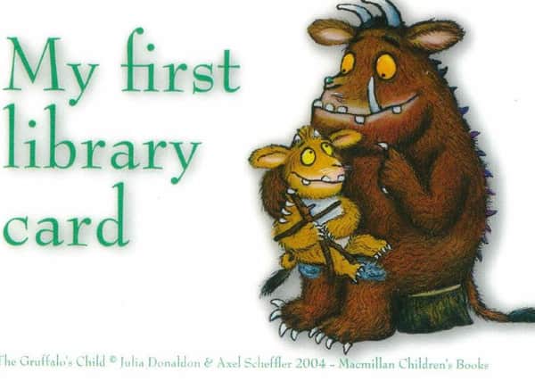 The My First Library Cards will have special Gruffalo pictures on them