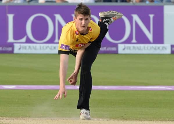 George Garton in one-day cup action for Sussex / Picture by Phil Westlake