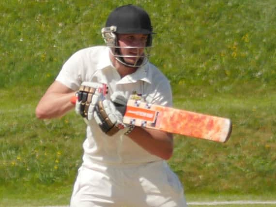 Elliot Hooper top-scored for Hastings Priory against Cuckfield and was dismissed for the first time in four matches. Picture courtesy Regwood Photography