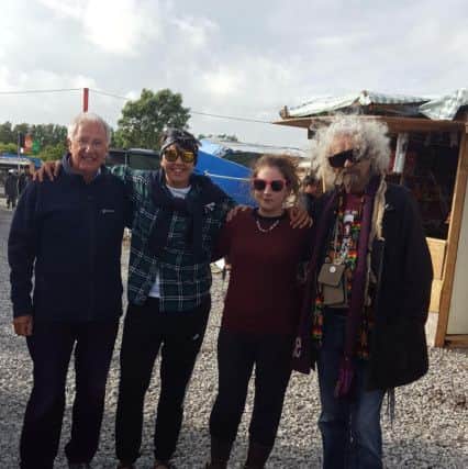 Roger Pask, Erika Rudash and others who delivered goods to the camp