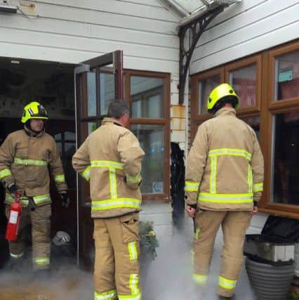 Firefighters at The Regis Centre. Pic: Laura Cartledge