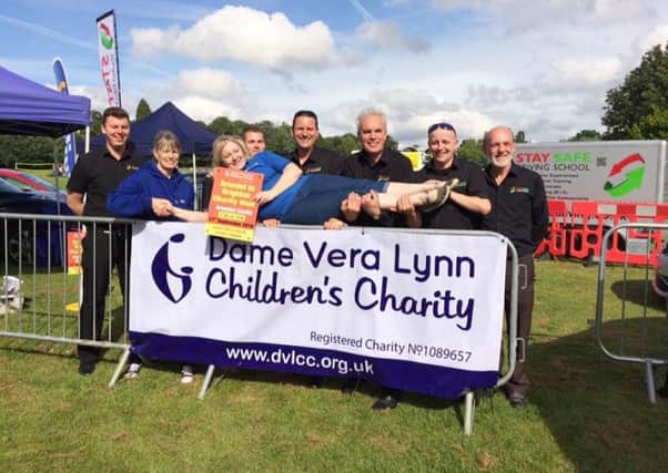 Dame Vera Lynn Children's Charity with the Stay Safe team SUS-160108-120040001