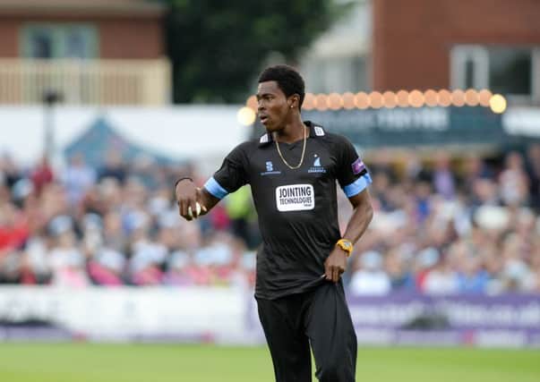 Jofra Archer. Sussex v Hampshire, NatWest T20. Picture by Phil Westlake SUS-160717-105831001