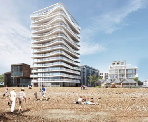 Latest plans to redevelop Worthing's Aquarena, designed by architect Allies and Morrison SUS-160208-111543001