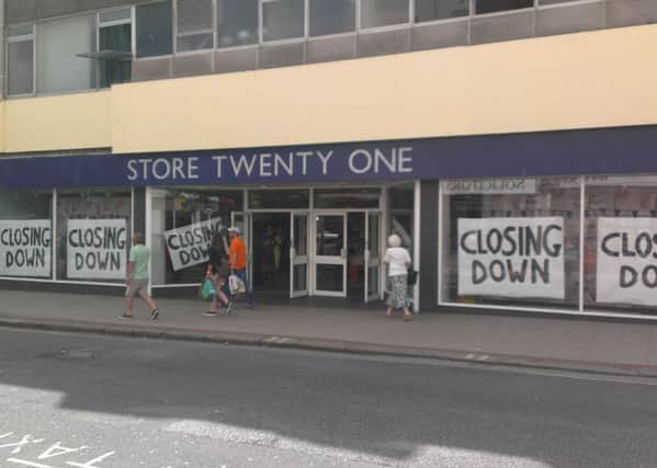 Store Twenty One is the latest casualty in Worthing's town centre