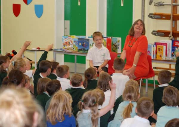 Downsbrook Primary School pupils loved meeting top children's author Julia Donaldson