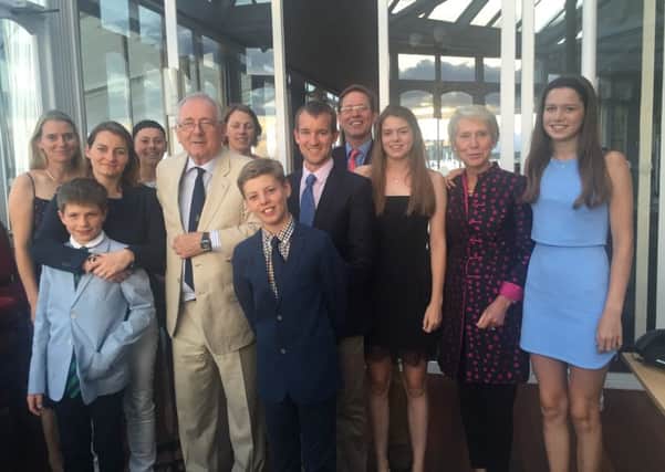 Sir Peter Bottomley with his extended family