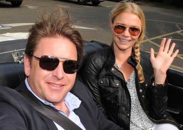 JPCT 270613 Antiques Road Trip comes to Horsham. James Martin and Jodie Kidd. Photo by Derek Martin ENGPPP00320130627143725