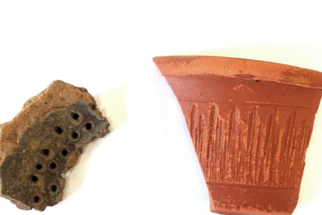 Pottery discovered at West End Lane in Henfield. Photo by Barratt Homes