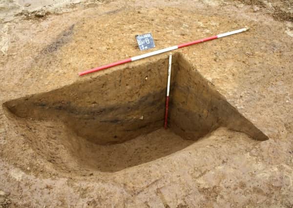Iron Age pit at West End Lane in Henfield. Photo by Barratt Homes.
