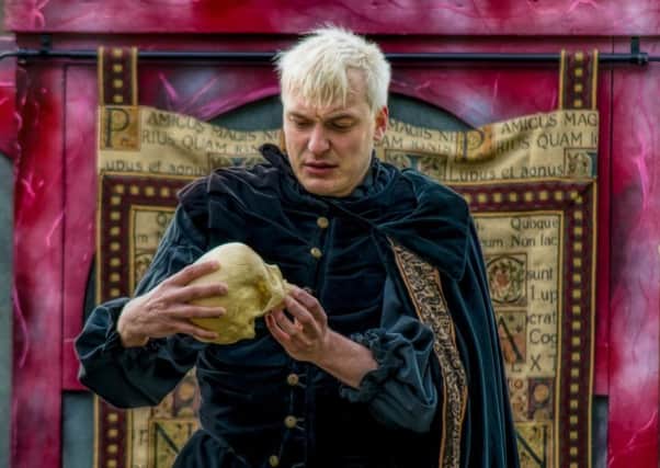 Benjamin Way as Hamlet. Picture courtesy of Rocket Cottage Photography