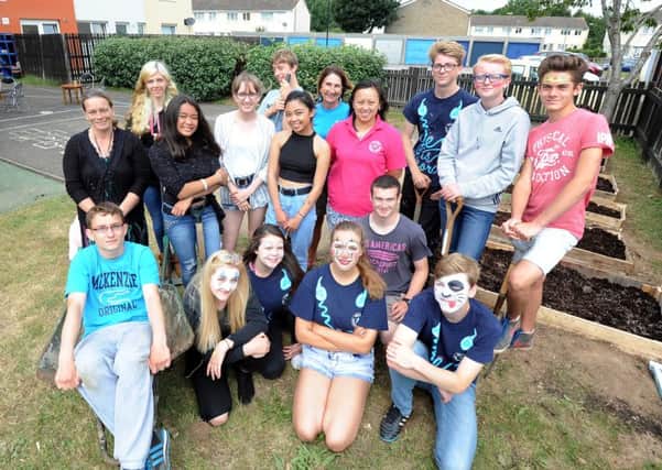 Blue Dragon NCS group helping to improve Chilgrove House community centre. Pictures: Kate Shemilt ks16000827-1