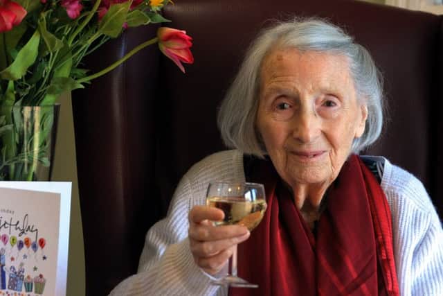Lady Olive Strathspey celebrates her 103rd birthday ks16000843-1