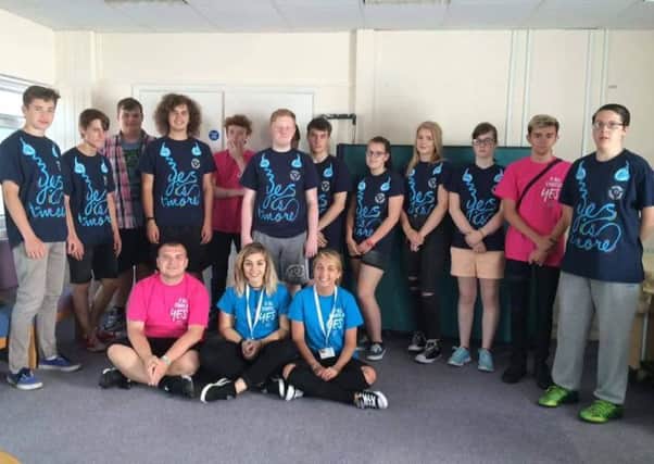 The youngsters from NCS who helped ready 39 Club for its eagerly-waited reopening