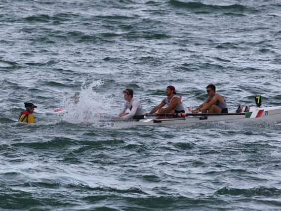 Bexhill Rowing Club's successful men's junior four crew