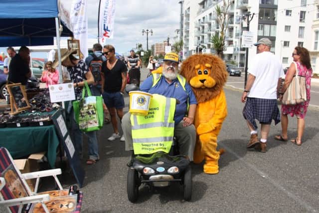Rory the lion was a roaring success at the Worthing Lions Festival