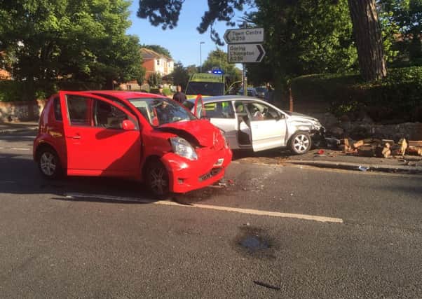 Collision on Downview Road, Worthing