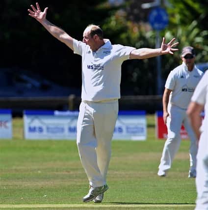 James Iago appeals for a wicket during Broadwaters win at home to Eastergate  PICTURE BY STEPHEN GOODGER