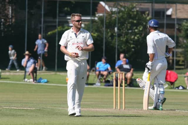 DM16133463a.jpg Cricket: Roffey (fielding) v Sussex Development X1. Photo by Derek Martin. SUS-160808-111108008