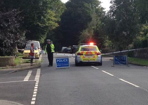 Monks Walk was closed because of the crash. Photo by Guy Fraser-Sampson SUS-160808-123518001