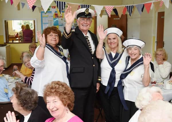 Retired residents took part in quizzes and games while they enjoyed cooked food, all in a nautical atmosphere. Photo Liz Pearce